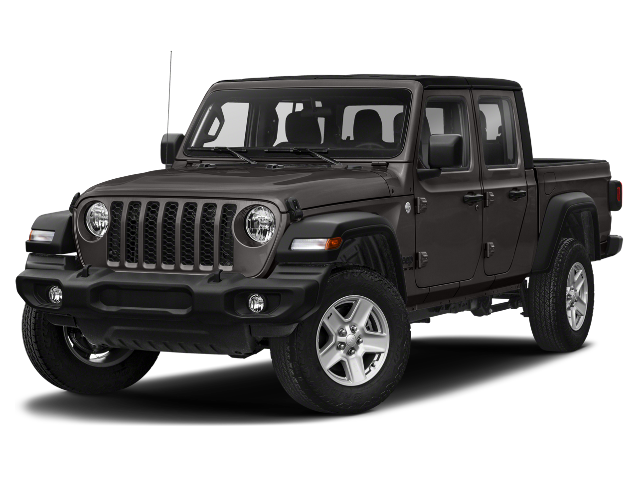 2020 Jeep Gladiator Sport S 4x4 in Granite Crystal Metallic Clearcoat — front three-quarter view