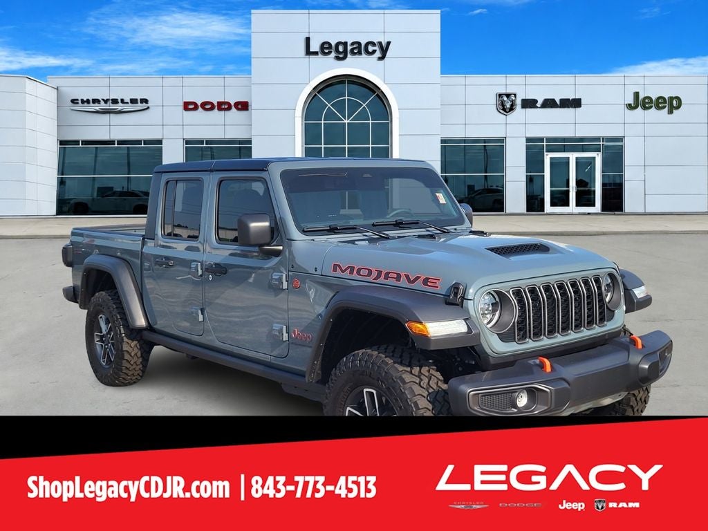 2026 Jeep Gladiator Mojave 4x4 in Anvil Clearcoat — front three-quarter view