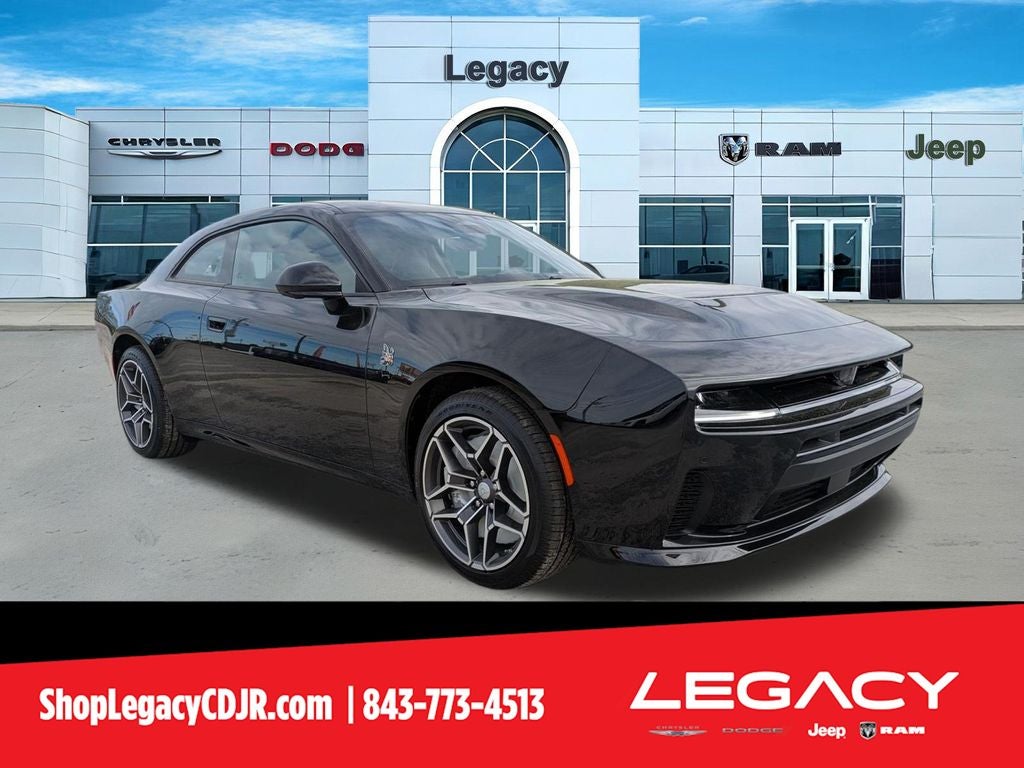 2026 Dodge Charger CHARGER SCAT PACK PLUS 2-DOOR AWD in Diamond Black Crystal Pearlcoat — front three-quarter view